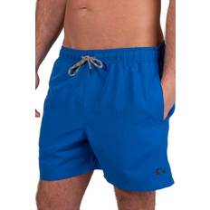 Men - Turquoise Swimwear Plain Swim Shorts Blue