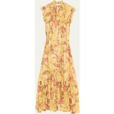 Zimmermann Tøj Zimmermann Matchmaker Flutter Midi Dress yellow_hibiscus