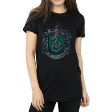 Kleding Harry Potter Slytherin Boyfriend T-Shirt Black