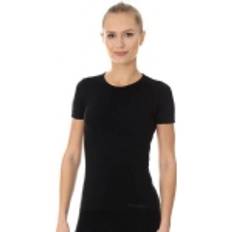 Brubeck SS00970A Women's short sleeve T-shirt COMFORT COTTON black