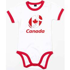 L Bodysuits Children's Clothing UKSoccershop Canada Rugby Ringer Bodysuit - White/Red