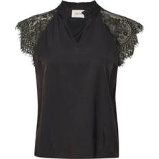 Cream Clothing Cream Nola Lace Cap Sleeve V-Neck Top