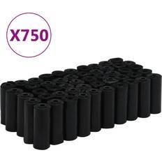 vidaXL Hundbajspåsar 750 St Svart 30x20 cm