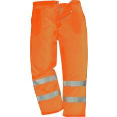 Orange Work Pants Yoko Unisex Work Hi-Vis Trousers 30/L UK Orange