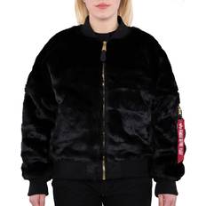 Alpha Industries Dame Overtøj Alpha Industries Uld Jakke - Sort