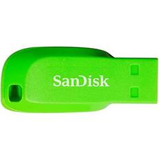 SanDisk SDCZ50C-064G-B35GE 64 GB Cruzer Blade USB 2.0 Flash Drive Electric Green