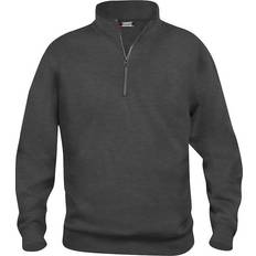 Clique Basic Half Zip Sweatshirt - Anthracite Melange