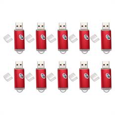 Memory Cards & USB Flash Drives Tlily 10X USB 2.0 Flash Memory Stick Pen Drive Storage Thumb Color:Red Capacity:512MB