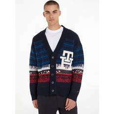 Homme - Polyamide Cardigans Tommy Hilfiger Cardigan Homme Taille Bleu Marine MW0MW33088