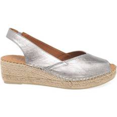 Damen - Silbrig Espadrilles Toni Pons 'Bernia' Wedge Heel Espadrilles Sandals Silver