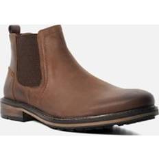 Dune London Men Boots Dune London 'Chorleys' Leather Chelsea Boots Brown