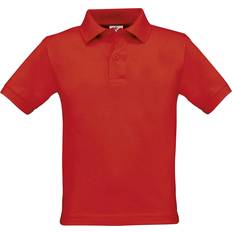 Kinderbekleidung B&C Kids/Childrens Unisex Safran Polo Shirt 5-6 Red