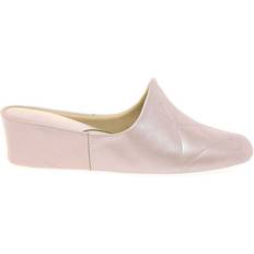 Charles Clinkard 'Dulcie II' Leather Slippers Pale Pink