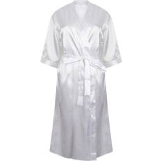 Satin Morgonrockar & Badrockar Towel City Satin Robe White 16-18