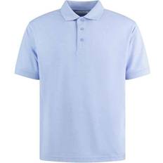 60 - Hombre Polos Kustom Kit Klassic Piqué Polo Shirt Light Blue