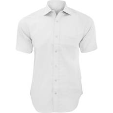 Kustom Kit 15.5inch, White Mens Premium Non Iron Short Sleeve Shirt