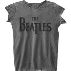 The Beatles Burnout Logo T-Shirt Charcoal