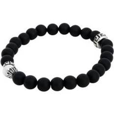 Svart Armband By Billgren Baltzar Beaded Bracelet Black Accessoarer Herr Svart 19