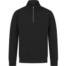 Henbury Sustainable Quarter Zip Sweatshirt Black