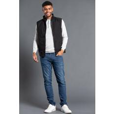 Nines Funnel Neck Gilet with Light Padding Inside Black