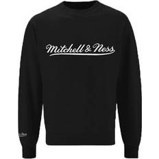 Mitchell & Ness Men Jumpers Mitchell & Ness Script Logo Black Sweater Textile