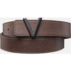 Valentino Cinturones Valentino Amaretto Bis Leather Belt Black