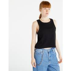 Calvin Klein Zwart Mouwloze shirts Calvin Klein Ribbed Tank Top - Black