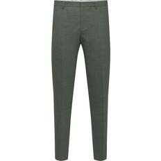 Lino - Uomo Pantaloni Selected Slim - Vert