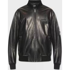 Versace Clothing Versace Bomberjacke aus Leder Schwarz