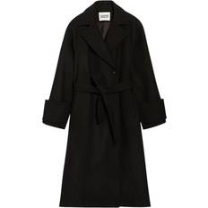 Claudie Pierlot Mid-length wool blend coat schwarz