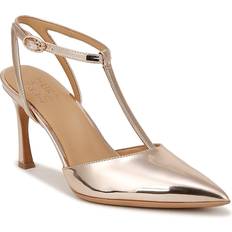 Gold Heels & Pumps Naturalizer Astrid Pump Women's Rose Gold Metallic Pumps T-Strap