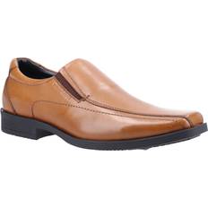 Hush Puppies Mens Brody Leather Shoes Tan