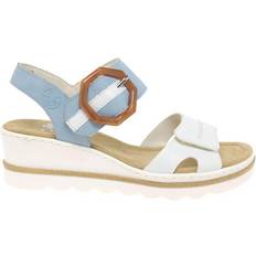 Rieker Slippers & Sandals Rieker Dual Fitting Wedge Sandals - White