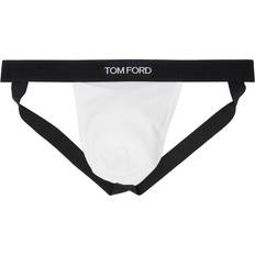 Tom Ford White Elasticized Waist Jockstrap WHITE