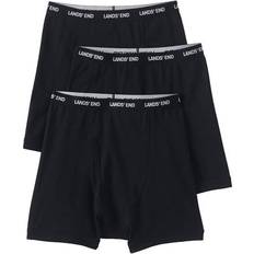 Lands' End Men's Underwear Lands' End Men's 3-pack Knit Boxer Briefs, Medium, Black