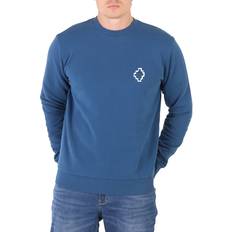 Marcelo Burlon Logotryckt Sweatshirt Med Rund Hals - Blue