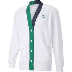 Puma Trøjer Puma Tennis Club Cardigan trøje Herrer Tøj Hvid