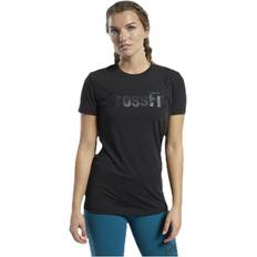 Reebok Damen T-Shirts Reebok CrossFit Read Tee Black, Female, Tøj, T-shirt, Træning, Sort