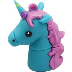 Memory Cards & USB Flash Drives Keshen Cute Cartoon 8GB USB Flash Drive USB 2.0 Waterproof U Disk blue_8GB