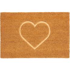 Carpets & Rugs & More Premium Coir Doormat Heart Natural cm