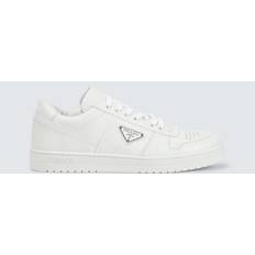 Prada Silver Trainers Prada Downtown Leather Sneakers - White