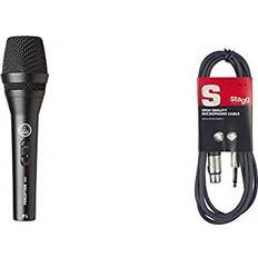 Microphones AKG P5s Professional Dynamic Live Vocal Microphone With Switch & Stagg SMC6 6 metre standard microphone cable