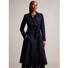 Ted Baker Dame Frakker Ted Baker Roseika Midi Length Double Kvinde hos Magasin Dk-blue