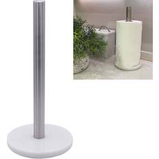 Maison Des Cadeaux Free Standing Marble White Kitchen Roll Stand Paper Towel Holder