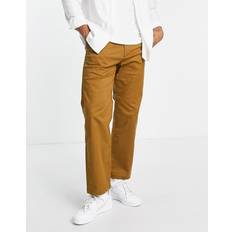 Selected Homme – Kamelfärgade chinos ledig modell-Naturlig