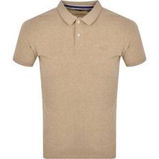 Braun - Herren Poloshirts Superdry Herren Klassisches Polohemd aus Pikee Beige Größe: Beige