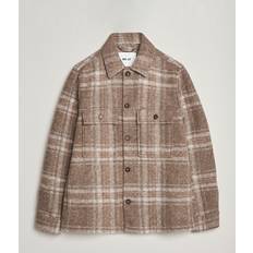 NN07 Herre Jakker NN07 Wilas Checked Shirt Jacket Brown