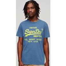 Superdry Neon Vintage Logo T-shirt - Blauw Grootte