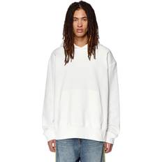 Diesel Unisex Tops Diesel 'Macs Hood Megalval' Hoodie mit Logo -Stickerei White