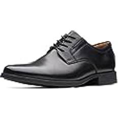 Clarks Herre Oxford Clarks Plain Shoe Almindelige Lædersko - Sort